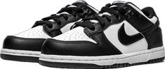 Black White Shoes, Black And White Shoes, Nike Kids, Nike Dunk Low, Dunk Low, Nike Dunk, White Shoes, Nike Dunks, Fitness Inspo