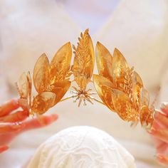 PRICES MAY VARY. Gold leaf headband are made of big gold leaf and crystal.It's beautiful and elegant. Bridal leaves hair accessories size is xx inches.One size fit for women. Goddess boho headpiece with a hair comb on both side, it can be well fixed in your hair, not easy to slip. Costume crown is perfect for women and girls in the wedding，party，costume cosplay and festival ocassion ect. Vintage gold headbands ould be an exquisite gift to give to friends, family, or yourself for your birthday, w Sun Goddess Headpiece, Grecian Photoshoot, Aphrodite Headpiece, Gold Leaf Crown Greek, Earth Crown, Greek Goddess Crown, Season Costumes, Sunburst Crown, Grecian Headpiece