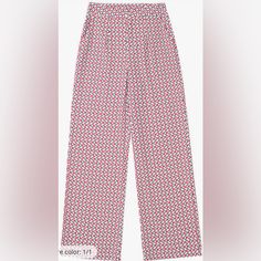 Zara White, Pink And Black Wide Leg Pant. Side Pockets, Front Zipper W/ Button And Clasp. Price Is In Peso, Paid $46 In Usd. 41.7 Hips 28.4 Waist 42.1 Length Pink Summer Pants With Button Closure, Trendy Bottoms With Button Closure For Vacation, Zara Casual Pants With Button Closure, Casual Zara Pants With Button Closure, White Pants With Button Closure For Day Out, Black Wide Leg Pant, Zara Leather Pants, Flowy Wide Leg Pants, Paper Bag Waist Pants