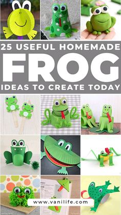 25 useful homemade frog crafts to make today