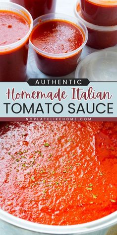 This Authentic Homemade Italian Tomato Sauce is the perfect DIY sauce for any dish! It is also vegan and gluten free and made with a simple recipe using just 5 ingredients and canned tomatoes. Try it today and bring the taste of Italy into your kitchen!