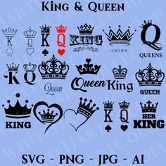 king and queen svg files