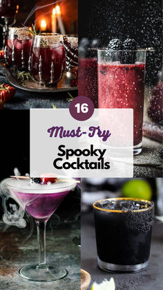 Spooky Cocktails Halloween Themed Cocktail Recipes, Spooky Batch Cocktails, Spooky Vodka Cocktails, Low Calorie Halloween Cocktails, Halloween Craft Cocktails, Spooky Mixed Drinks, Gin Halloween Cocktails, Spooky Halloween Cocktails