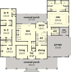 the floor plan for this house is very large and has lots of space to move around