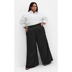 Experience unrivaled comfort in our Satin Palazzo Pant, tailored to flatter your figure like never before. Crafted from the soft satin fabric, these fabulous pants feature a chic full-length style with an elasticated back waistband, ensuring effortless and elegant dressing. Bold and fiercely fashionable, no one does plus size fashion like City Chic. Loved around the globe for its diverse range of fashion-forward styles for any occasion. From show-stopping evening gowns to workwear and casualwear Dress Over 50, Palazzo Pants Outfit, Plus Size Satin, Plus Size Workwear, Elegant Dressing, Black Palazzo Pants, Denim Jeans Fashion, Short Women Fashion, Palazzo Pant