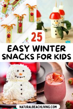 25 easy winter snacks for kids to make