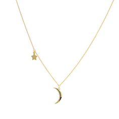 Beautiful 14k yellow gold Crescent Moon & Star necklace. The moon is attached at the center of the chain, the star from the side. Great necklace for you or someone special! Adjustable chain length anywhere from 16- 18. •14k Solid Gold •Approximate weight: 3.15 grams •Adjustable 14k Gold Star-shaped Moon Charm Jewelry, 14k Gold Star-shaped Jewelry With Moon Charm, 14k Gold Moon Charm Star Jewelry, 14k Gold Star Jewelry With Moon Charm, Celestial 14k Gold Charm Necklaces, Celestial 14k Yellow Gold Charm Necklaces, 14k Yellow Gold Celestial Charm Necklaces, Celestial 14k Gold Charm Necklace, Celestial 14k Yellow Gold Charm Necklace