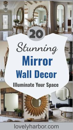 20 Mirror Wall Decor Ideas To Brighten Your Home Wall Mirrors Decor Ideas, Mirrors In Living Room Ideas