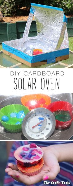 the homemade solar oven is so easy to make and it's great for kids