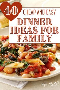 You will be blown away by these scrumptious cheap dinner ideas. Save money by eating home cooked meals that cost less than eating out. Budget Dinner Recipes, Cheap Dinner Ideas, Simple Family Meals, Budget Living, Home Cooked Meals, Budget Family Meals, Dinner On A Budget, Cooking Recipes Healthy