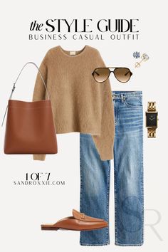 Fall Outfit Work, Weekend Casual Outfits, Summer Luggage, Casual Outfits For Fall, Camel Sweater Outfit, Camel Sweater, Business Casual Outfit, Outfits For Fall