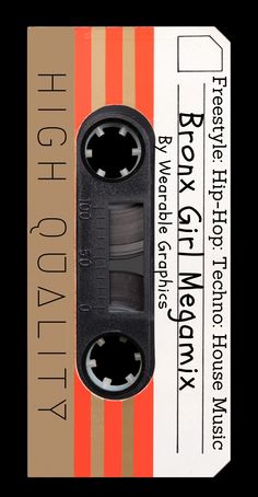 an old fashioned cassette tape with the words high quality on it