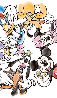 an image of mickey mouse and other cartoon characters