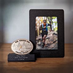 This 2 in 1 display  is versatile and customizable allowing you to showcase your journey and achievements in a unique way. The slot-in base makes it easy to rotate the frames or bib holders. You may choose the components based on the items you want to display. You can choose to have: -One 4x6 photo frame  -One bib holders with clips You may choose to personalize this display with the participants name, the event information, or other custom text.  Check out our other listings for variations of t Sports Shadow Boxes, Buckle Display, Personalized Shadow Box, Awards Trophy, Trophies & Awards, 4x6 Photo, Shadow Boxes, Boy Scouts, Name Plate