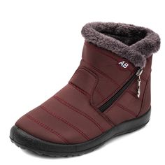 Brand Name: NoEnName_NullBoot Type: Snow BootsShaft Material: Mesh (Air mesh)Outsole Material: PUUpper Material: Mesh (Air mesh)Origin: Mainland ChinaCN: LiaoningSeason: WinterInsole Material: EVAHeel Type: Flat withLining Material: PlushBoot Height: ANKLEItem Type: BootsFashion Element: zipperDepartment Name: AdultToe Shape: Round ToeHeel Height: Low (1cm-3cm)With Platforms: YesPlatform Height: 0-3cmis_handmade: YesPattern Type: SolidModel Number: 808Fit: Fits true to size, take your normal sizeClosure Type: ZIPwomen shoes: women flat shoeswomen boots: female booitswinter boots: ladies boots Red Ankle Boots For Winter, Burgundy High-top Boots For Winter, Burgundy Ankle Boots For Winter, Burgundy Ankle-high Winter Boots, Casual Red Waterproof Boots For Winter, Winter Waterproof Martin Boots For Outdoor, Waterproof Martin Boots For Winter Outdoor, Red Waterproof Winter Boots, Waterproof Martin Boots For Outdoor Winter