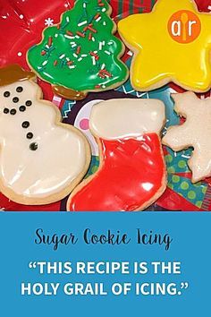 Sugar Cookie Icing Recipe, Cookie Icing Recipe, Best Sugar Cookie Recipe, Sugar Cookie Icing, Cookies Baking, Royal Icing Recipe, Best Sugar Cookies, Xmas Cookies, Cookie Frosting