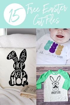 the top 15 free easter cut files for cricut, silhouettes and other crafts