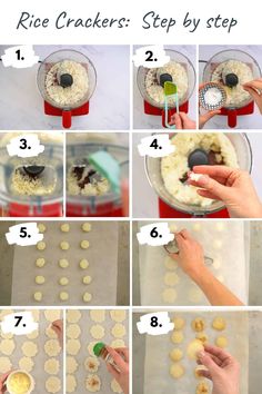 step by step instructions to make rice crackers