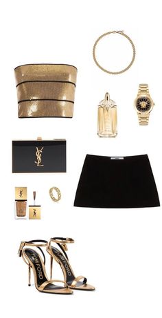 Gossip Girl Party, Golden Outfit, Gold Outfit, Gold Girl, Party Fits, New Years Outfit, Outfit Collage