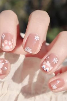 Christmas Nails Kids, Gell Nails, Christmas Press On Nails, Xmas Nail, Nails With Design, Kids Nail Designs, Xmas Fashion, Pretty Manicures, Nail Designs Ideas