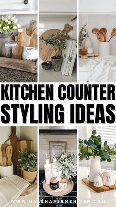 kitchen counter ideas Matte Black Cabinets, Kitchen Counter Styling Ideas, Kitchen Counter Ideas, Kitchen Counter Decor Ideas, Counter Styling, Kitchen Counter Styling, Kitchen Tray Decor, Counter Decor Ideas, Kitchen Design Countertops