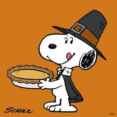 a cartoon dog holding a pie with the words 11 days until thanksgiving