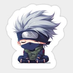 an anime character with grey hair and blue eyes sitting on the ground wearing a helmet