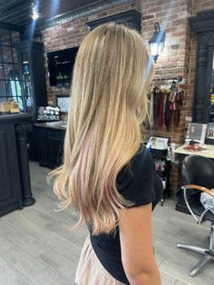 Pink Lowlights, Brown Hair Streaks, Box Hair Dye, Strawberry Blonde Hair Color