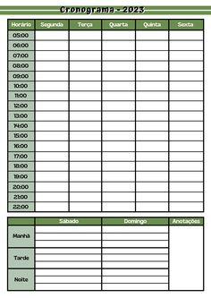 a printable work schedule for employees