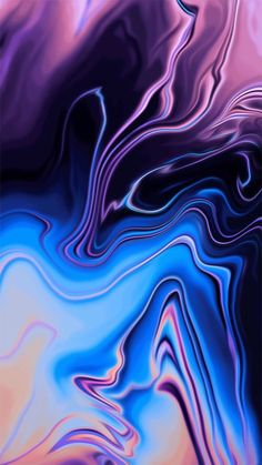 an abstract background with blue, pink and purple swirls on the bottom right corner