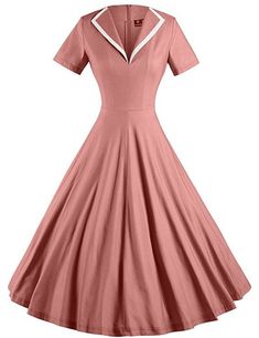 Housewife Dress, Retro Midi Dress, Bell Dress, 1950s Retro, Vintage Dresses 50s, Retro Styles