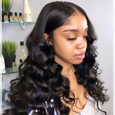 Hair Name: Lace Closure Wig Hair Style: Loose Wave Hair Length: 8-30 inches Wig Weight: 200-320g/Wig (Depending on Lengths and Density) Color: Natural Black #1B Density: 150% Lace Size: 4x4 HD Lace Cap Size: Medium, about 22.5inches Quality: 100% Virgin Human Hair Last for One More Year lace Transparent Lace Top swiss lace Hairline pre-plucked Shipment: DHL, FedEx, or UPS 5-7 business days. FAQHow Long Does wavymy Hair Last?wavymy Hair can last 12-24 Months if you take care of it well. How Soon Nice Hairstyles, Fusion Hair, Hair Line, Loose Waves Hair, Closure Wigs, Hair Laid, Human Hair Lace Wigs, Sew In, Loose Hairstyles