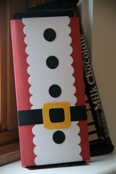 a santa clause box sitting on top of a window sill