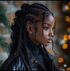 Crown Braids For Black Women, Black Woman Hairstyle Natural, Unique Black Hairstyles, Fun Hairstyles, Protective Hair, Diy Braids, Dark Light, African Braids, American Woman