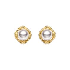 Stunning Akoya Pearl & Gold Diamond Knot Stud Earrings 18K solid yellow gold Akoya saltwater cultured pearl Pearl size: 6.5-7.0mm each, 2pcs; South Africa diamonds Weight of diamonds: 4 diamonds, around 0.02 carat in total Handpicked of every pearl, only top 1% of pearls are selected Handcrafted Sold as a pair Lifetime warranty Yellow Gold Pearl Earrings For Pierced Ears, Yellow Gold-plated Fine Jewelry Pearl Earrings, Yellow Gold Plated Pearl Earrings In Fine Jewelry Style, Yellow Gold Plated Pearl Earrings Fine Jewelry, Fine Jewelry Yellow Gold Pearl Earrings For Anniversary, Elegant Akoya Pearl Earrings In Yellow Gold, Gold Akoya Pearl Earrings, Elegant Yellow Gold Akoya Pearl Earrings, Yellow Gold Pearl Earrings For Anniversary