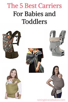 the 5 best carriers for babies and toddlers with pictures of their baby's carrier