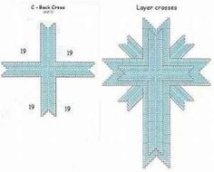 two snowflakes are shown with different sizes and shapes, one is blue and the other has white