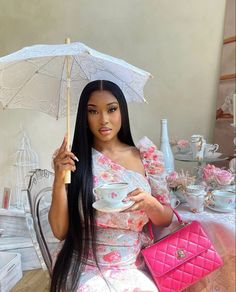 ✨Classy spring outfits. Pink chanel bag. Floral women’s dress. Spring/summer dress pink @Aichadrame ✨ #taylajaybeauty #spring #dress #floral #tea #makeup #hair #taylajay #outfits #summer #beauty #style #aesthetic Spring Outfits Pink, Classy Spring Outfits, Pink Chanel Bag, Tea Party Attire, Summer Dress Pink, Tea Aesthetic, Nigerian Lace Styles Dress, Nigerian Lace Styles, Baddie Style