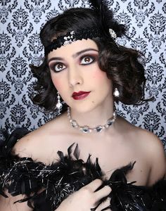 Roaring 20s Makeup, 1920s Makeup Look, Great Gatsby Makeup, 1920’s Makeup, 1920 Makeup, Gatsby Makeup, Flapper Makeup, 20s Makeup, 1920s Makeup