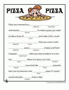 a printable worksheet for kids to learn how to read the word pizza