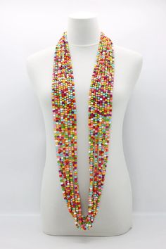 Next Pashmina Necklaces - Multi colour – Jianhui London Multicolor Beaded Rectangular Necklace, Multicolor Square Beaded Jewelry, Multicolor Rectangular Beaded Necklaces, Multicolor Long Beaded Necklaces With Wooden Beads, Multicolor Beaded Long Necklace With Wooden Beads, Multicolor Wooden Beads Long Necklace Gift, Multicolor Long Necklace With Wooden Beads, Multicolor Wooden Beads Long Necklace, Large Rectangular Multicolor Beads