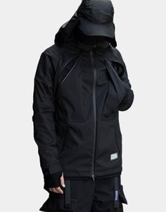 Tactical Softshell Jacket - Anagoc Womens Techwear, Techwear Ninja, Mens Techwear, Techwear Cyberpunk, Techwear Jacket, Techwear Outfits, Tactical Jacket, Technical Clothing, Futuristic Style