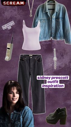 #ScreamStyle #90sFashion #SidneyPrescott #HorrorOutfit #MovieInspo #RetroVibes #Vintage90s #FinalGirl #HorrorFashion #GhostfaceVibes #SidneyStyle #OutfitInspiration #90sOutfit #ScreamFan #HorrorIcon Sidney Prescott Makeup, Sidney Scream Outfit, Scream 1996 Outfits, Sidney Scream Costume, Sydney Scream Outfits, Sydney Prescott Scream Outfit, Sidney Prescott Outfit Halloween, Sidney Presscot Costume, Sidney Prescott Inspired Outfit