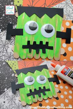 paper plate monster craft for kids to make with glue and googly eyes on halloween