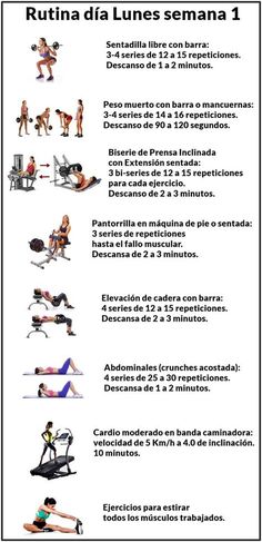 an exercise poster showing the different exercises for people to do in their home gyms