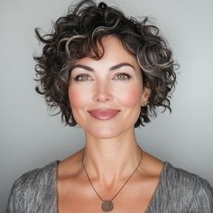 capecod8999 A pretty 45 year old woman with Asymmetric Short 13306ae4 67a0 471f ae47 7f711a37378e 2 Get Your Curls Back, Short Curly Cuts, Short Curly Bob Hairstyles, Curly Cut, Short Curly Hairstyles For Women, Bob Haircut Curly, Short Curly Hairstyles, Curly Hair Photos, Rockabilly Hair