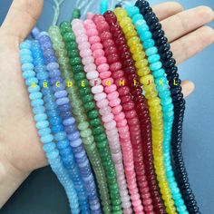 Multicolor Jade Beaded Necklaces With Round Beads, Jade Gemstone Beads, Round Shape, Rainbow Spacer Beads, Jade Gemstone Beads, Cute Beads, Beads Diy, Jewelry Wholesale, Oct 11, Wholesale Beads