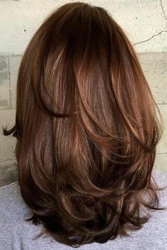 87 Chic Medium-Length Layered Haircuts: Shoulder-Length Styles &Amp; Face-Framing Layers 11 Ideas Haircut, Super Hair, Trendy Hair Color, Haircuts For Long Hair