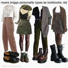 Personality Type Quiz, Dark Academia Fashion Pants, Look Grunge, Academia Outfits, Dark Academia Fashion, Academia Fashion, Cotton Outfit, Clothes And Shoes, Myers Briggs