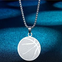 Stainless Steel Basketball Necklace For Men Golden Sports Jewelry Kobe James Fans Pendant Necklaces. Color .... Silver Material..... Stainless Steel Chain Length..... 23 In Basketball Necklace, Sports Jewelry, Mens Accessories Jewelry, Necklace For Men, Steel Necklace, Silver Material, Stainless Steel Necklace, Chains For Men, Silver Man